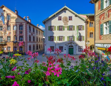 Wunderschöne Fassaden in Garmisch-Partenkirchen