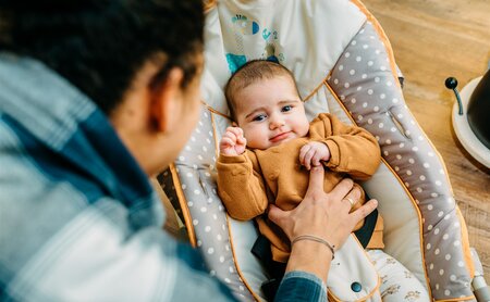 Baby in der Babybetreuung