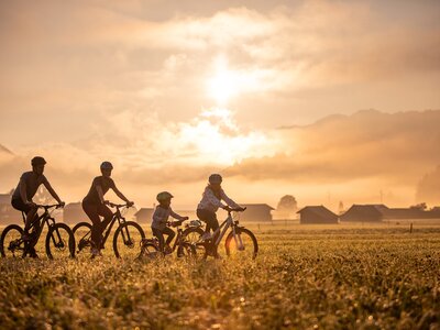 Radtour mit der Familie